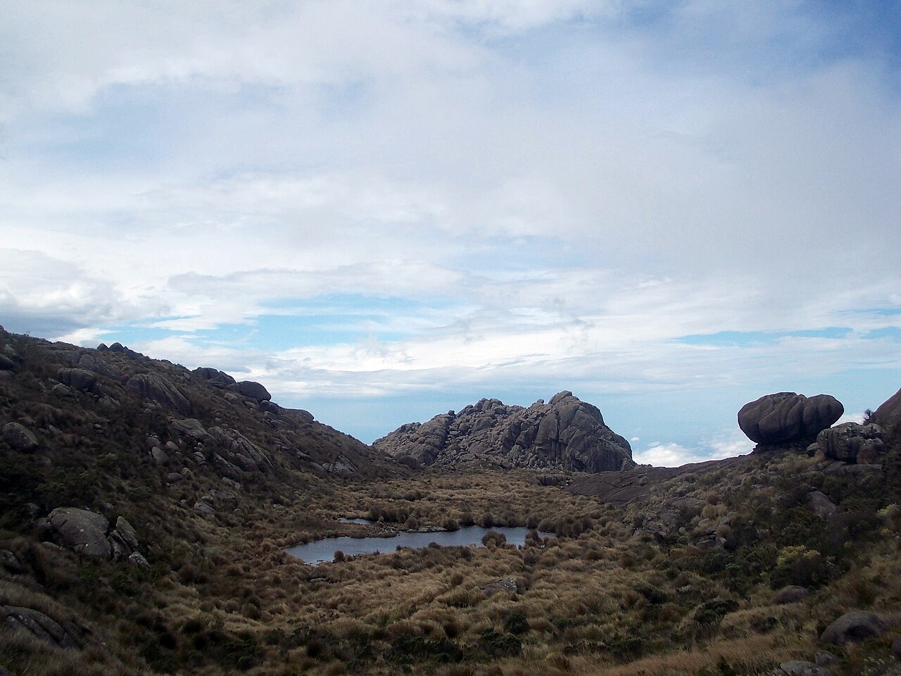 Paisagem natural da área protegida.