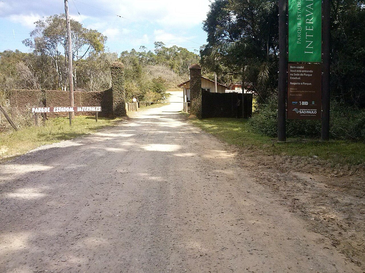 Paisagem natural da área protegida.