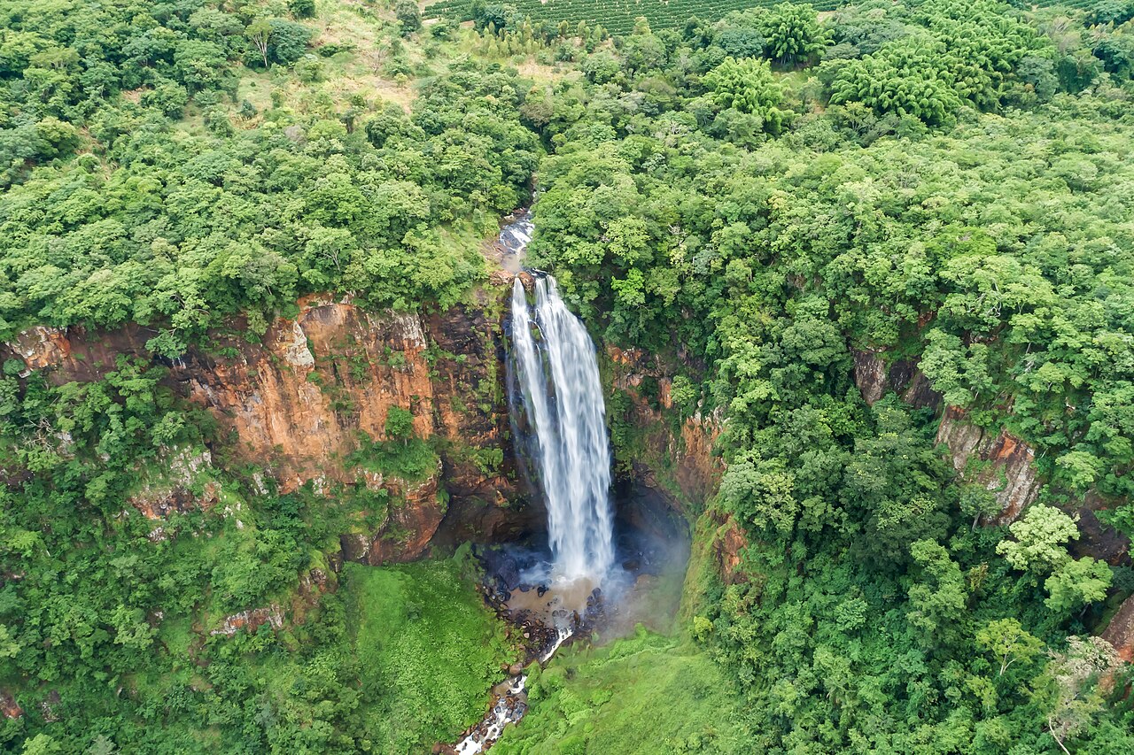 Paisagem natural da área protegida.